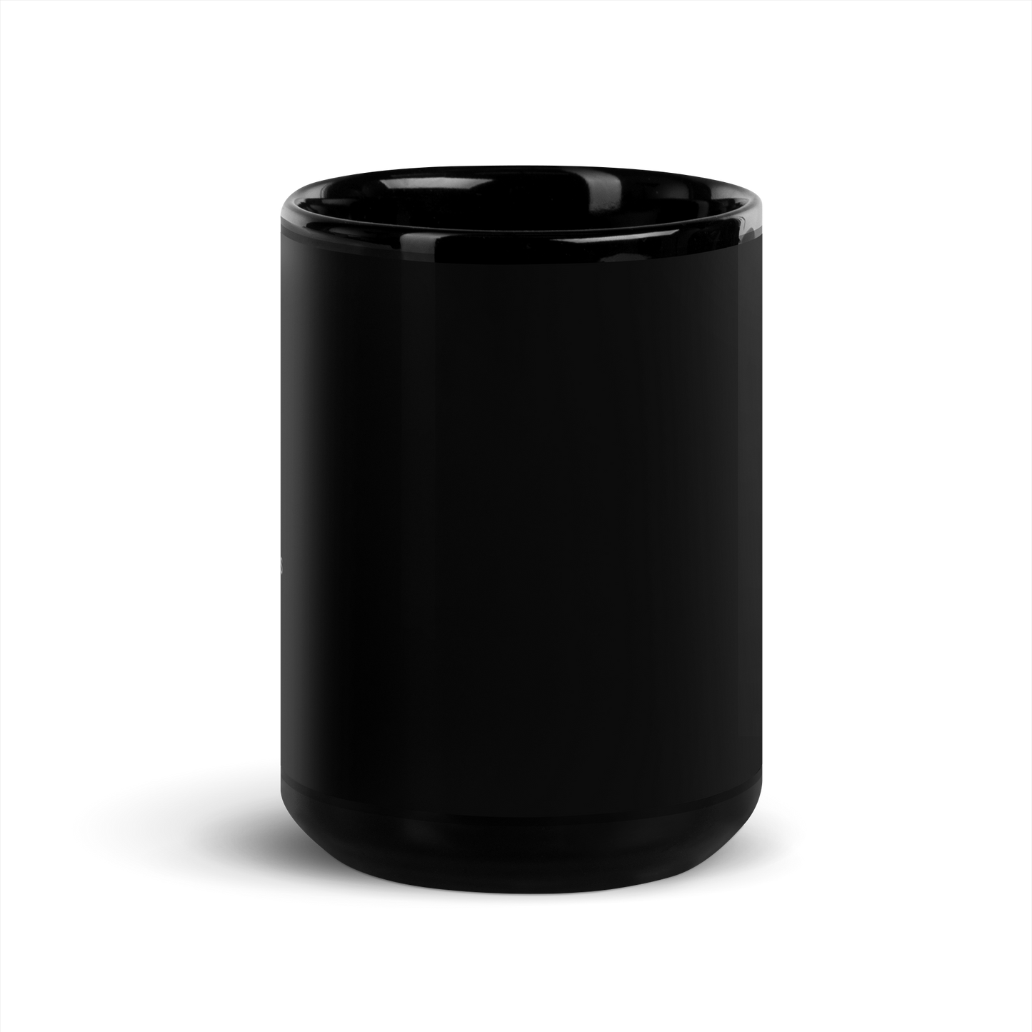 Black glossy mug