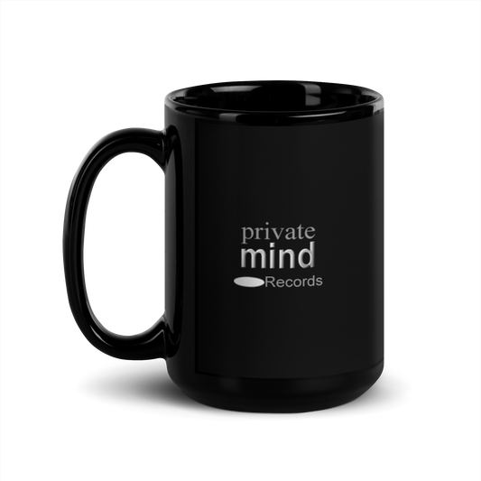 Black glossy mug